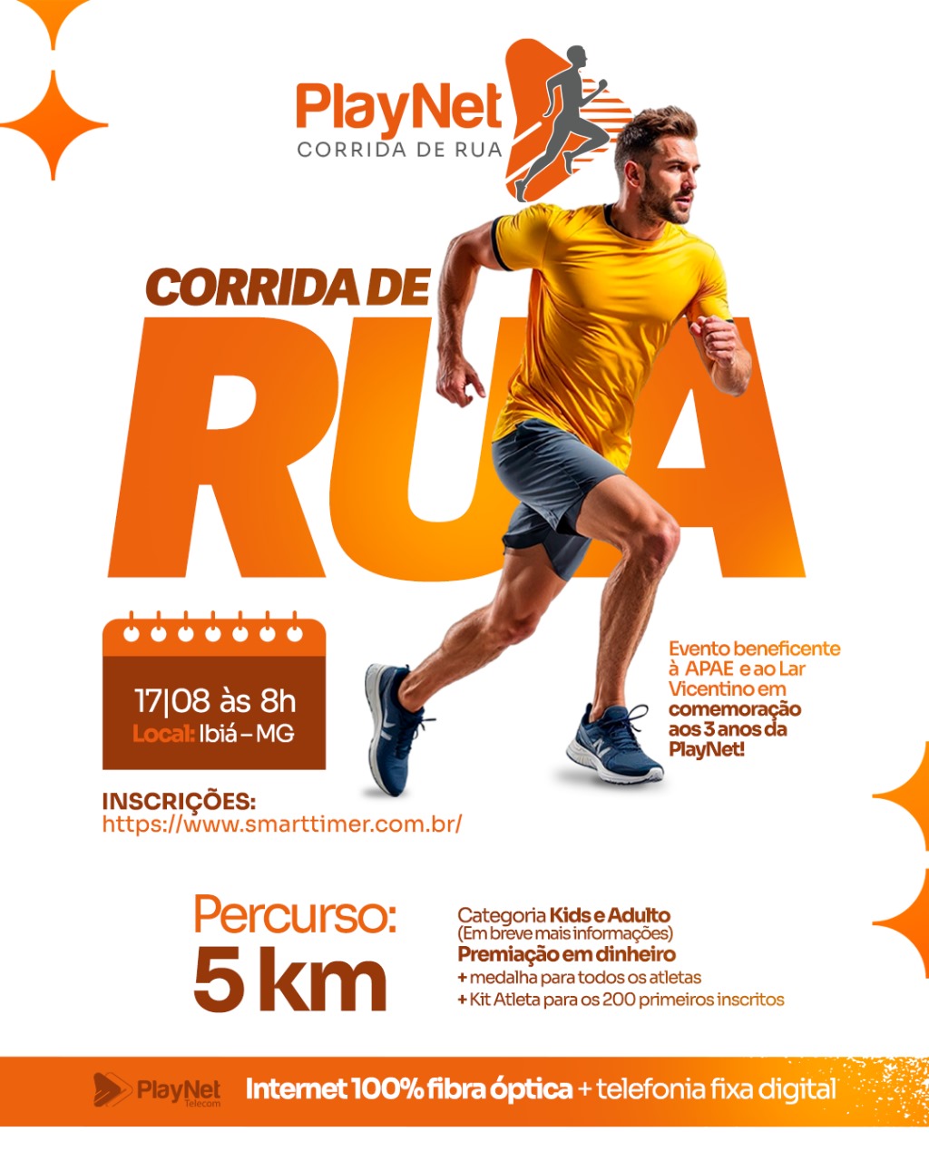 PLAYNET CORRIDA DE RUA - IBIÁ / MG