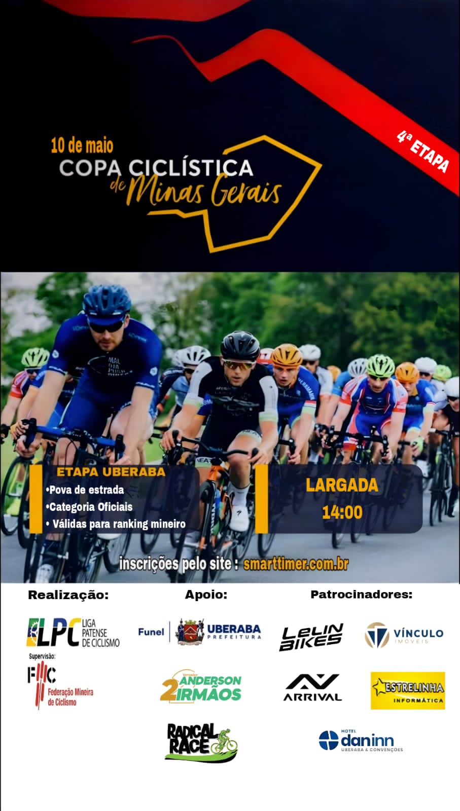 COPA CICLISTICA DE MINAS GERAIS - 4ª ETAPA UBERABA - ESTRADA